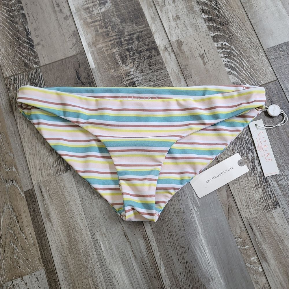 New Anthropologie Citrine Bikini Bottoms Size Small